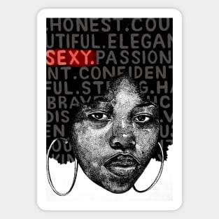 THE WORDS THAT MADE US Sticker